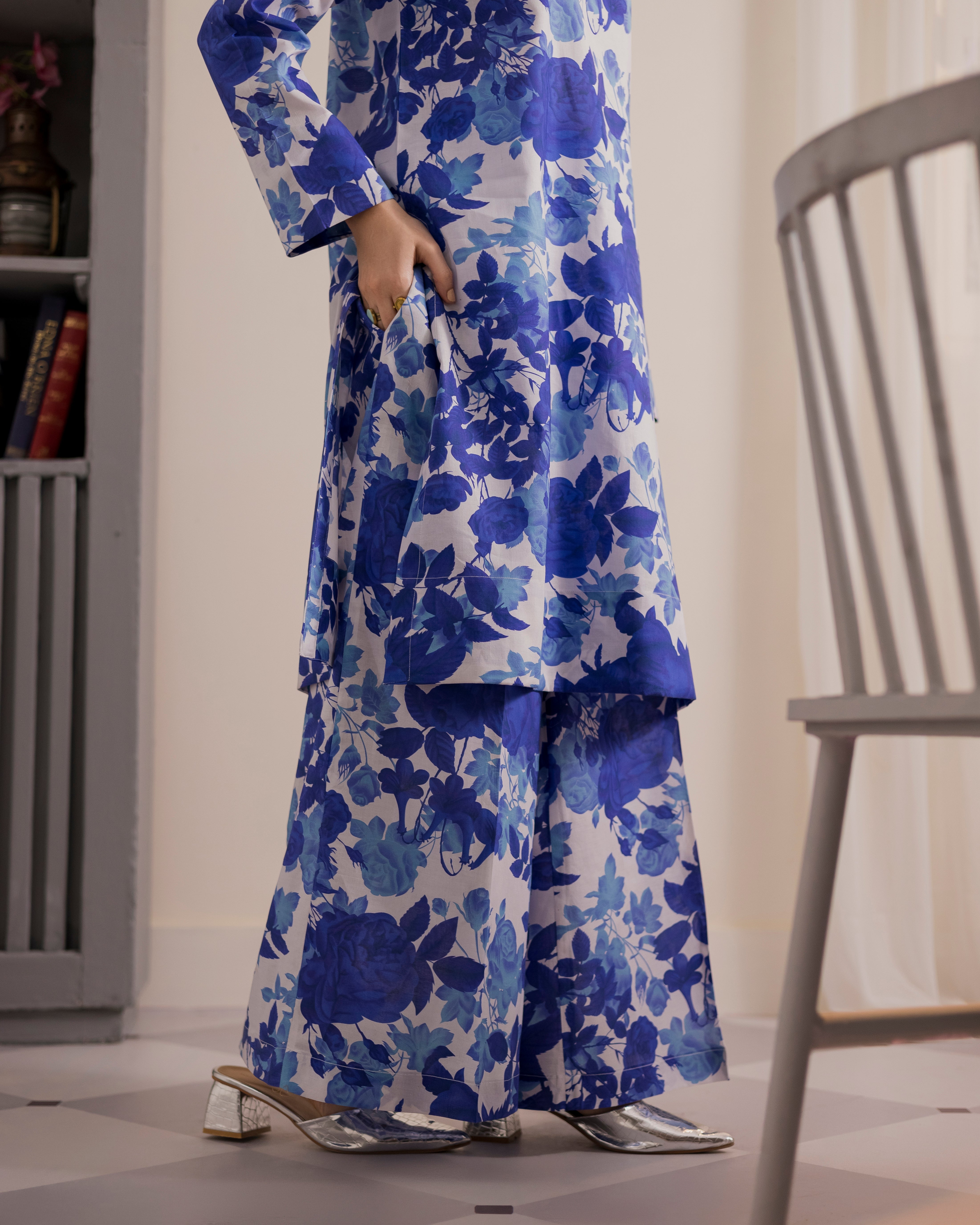 Blue prints suit Neeli